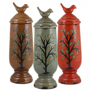 Bloomsbury Market Bell Ceramic 3 Piece Table Vase Set BLMK2881